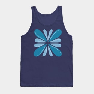 blue butterfly shape Tank Top